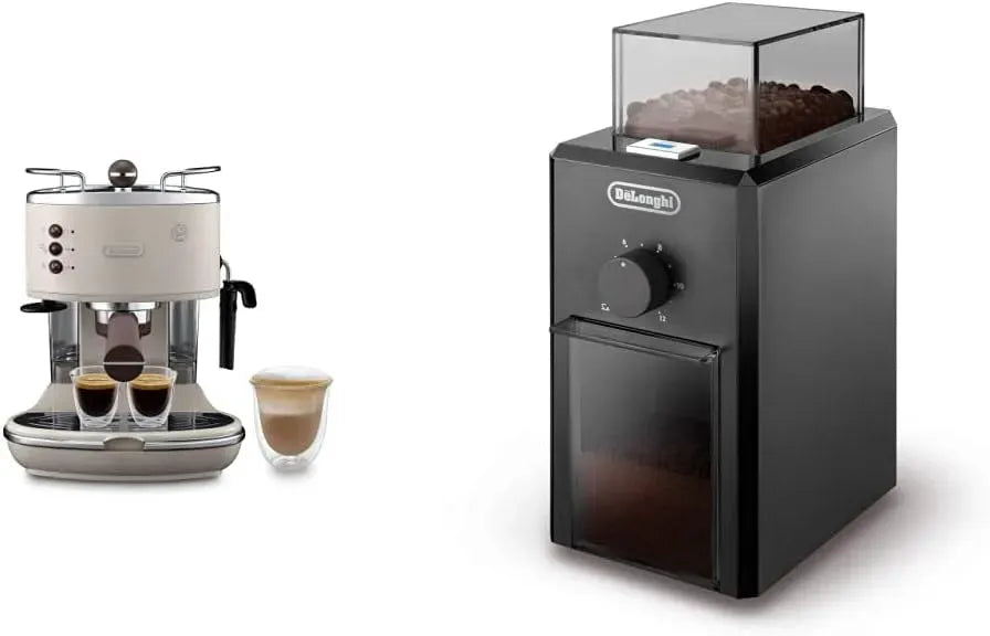 Delonghi KG79 Moulin, Pompe, broyeur à grains de café, machine à café électrique, 110 W, 120 g, grand réservoir, noir