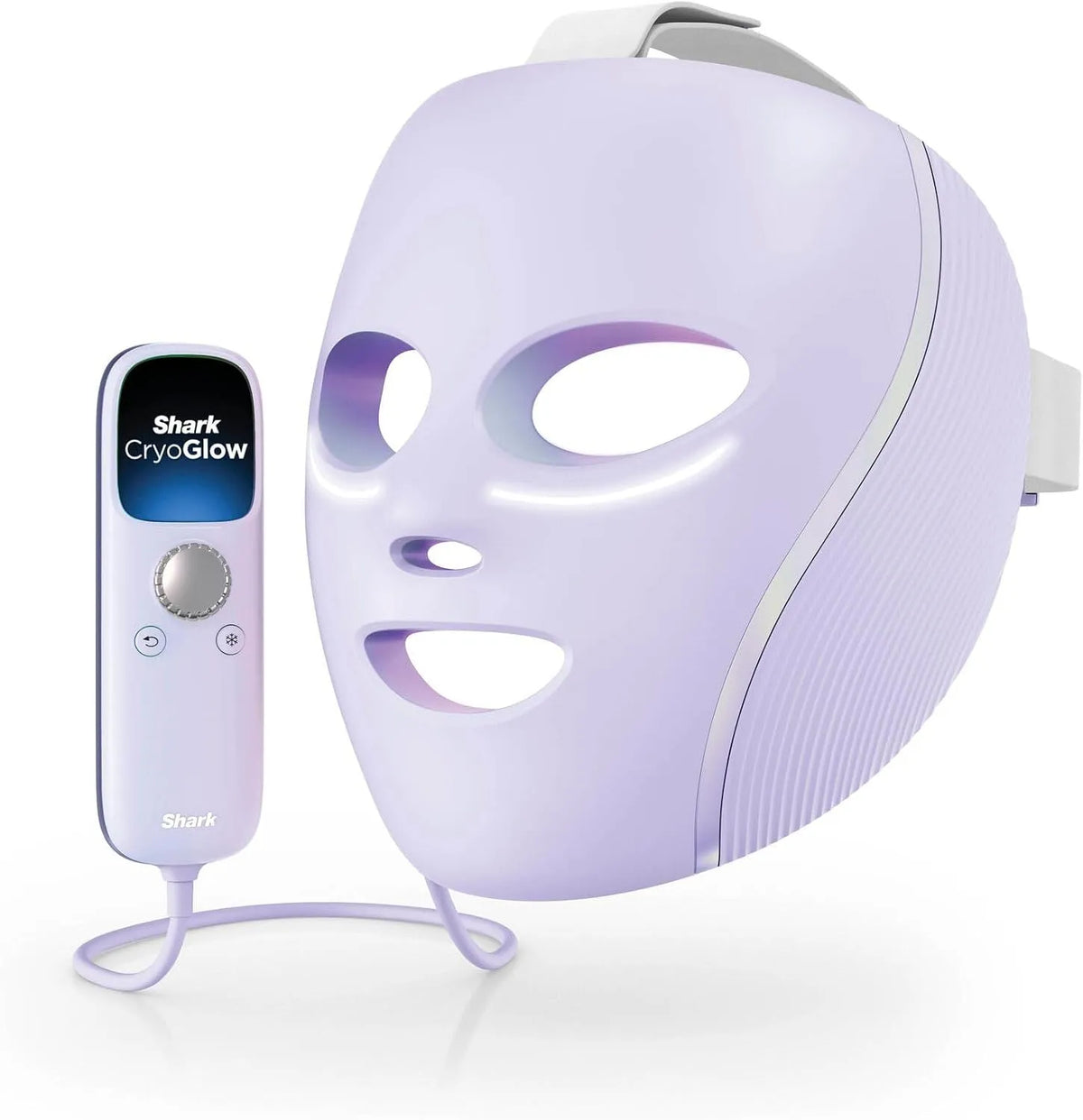 Télécommande, Masque LED Shark CryoGlow avec rafraîchissement du contour des yeux, LED rouge et bleue, Photothérapie par lumière infrarouge, USB-C