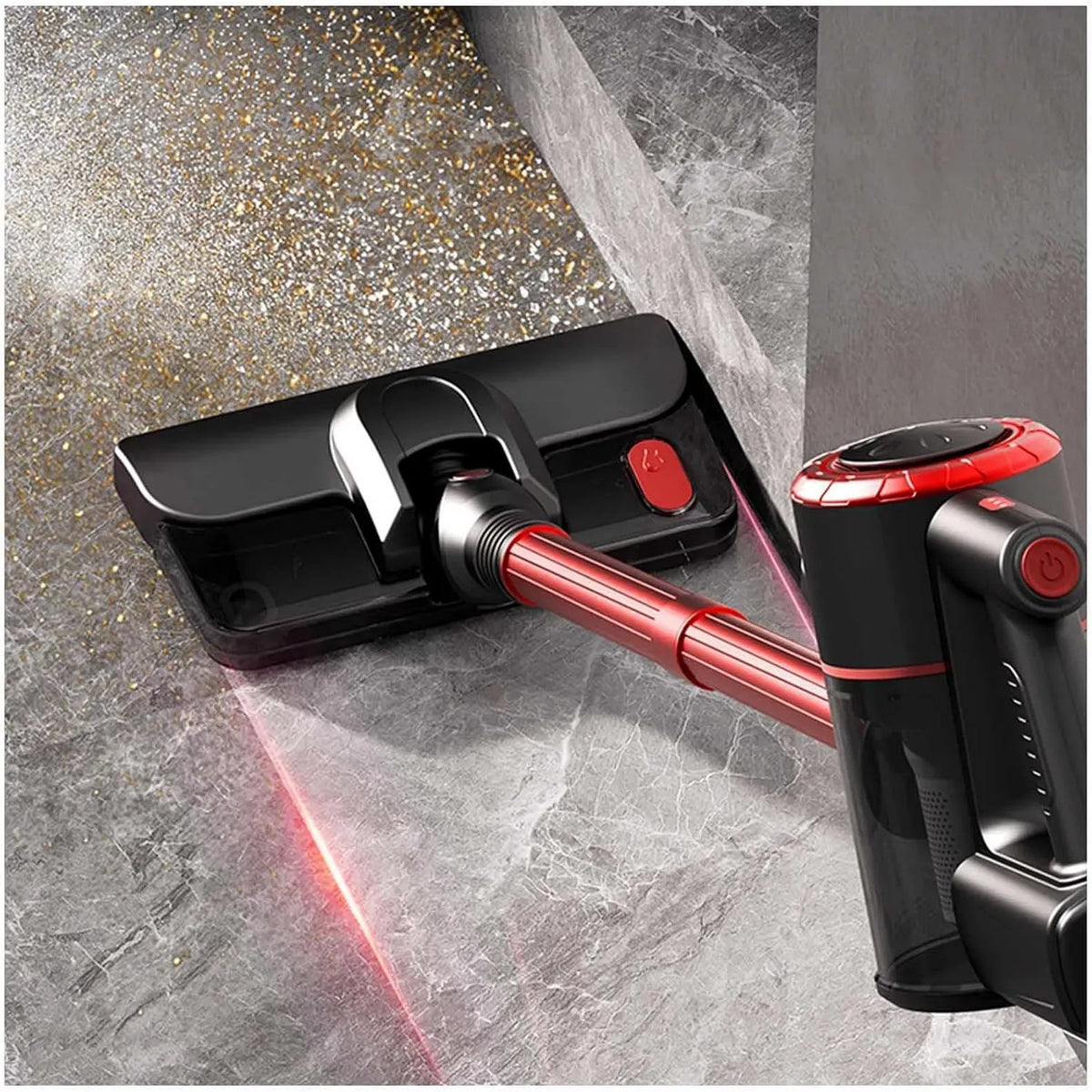 Aspirateur, vapeur, rouge, appareil électrique d'aspiration, Balai Aspirateur Laveur 5 en 1 Compact