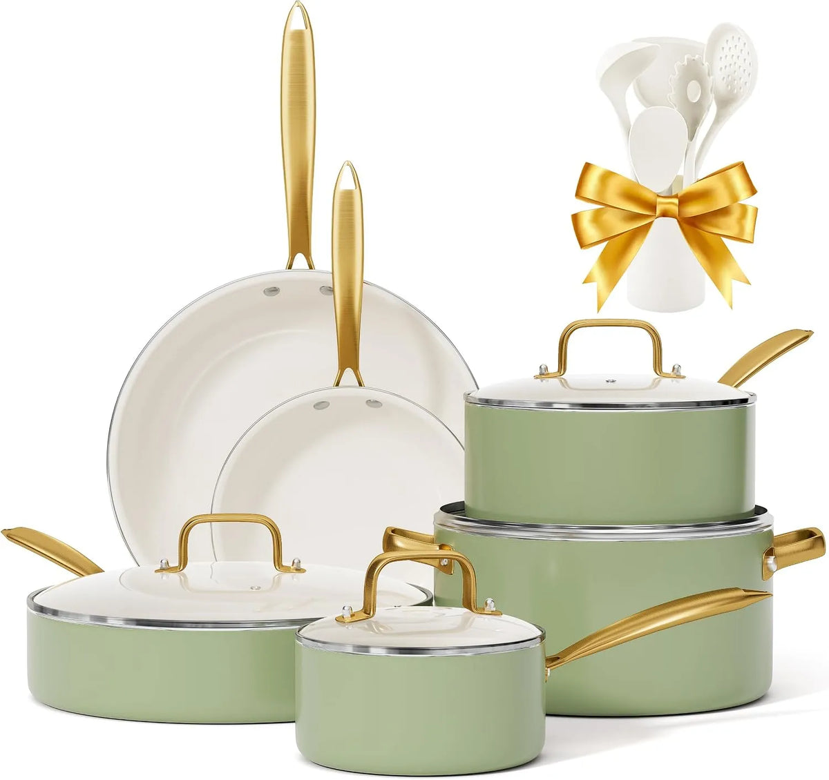 Ustensile de cuisson, RIOVARM, revêtement antiadhésif, Céramique antiadhésif Batterie de cuisine