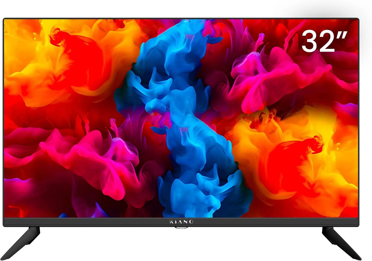 Smart TV, 32 pouces, 1366 × 768, téléviseur, son Dolby, HDMI, noir, KIANO SlimTV 32', LED, DVB-C, DVB-T, Dolby Audio, 3 cm, 81