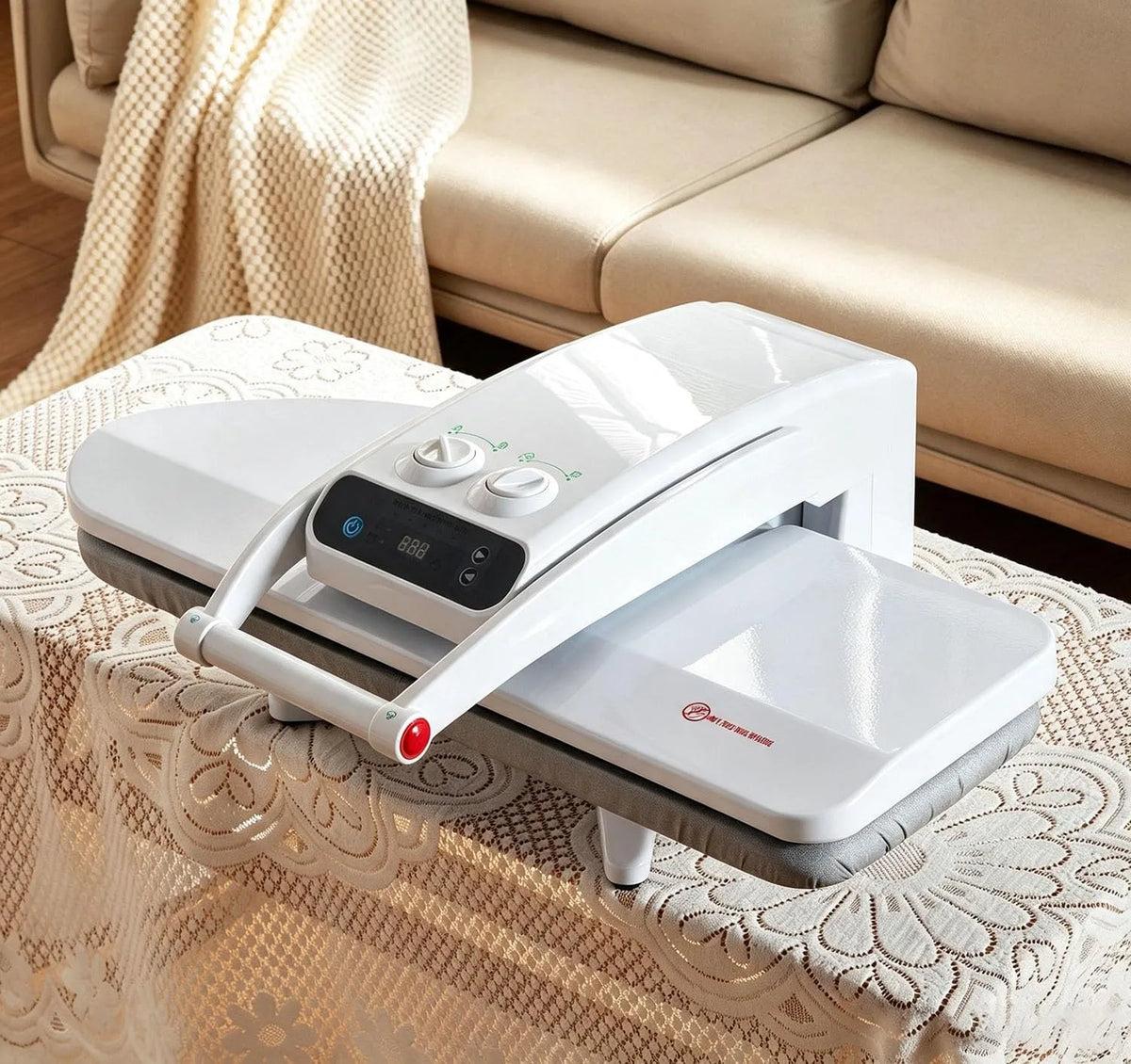 Presse, presse à repasser vapeur, 1800 W, 300 ml, tactile, grand réservoir, professionnel
