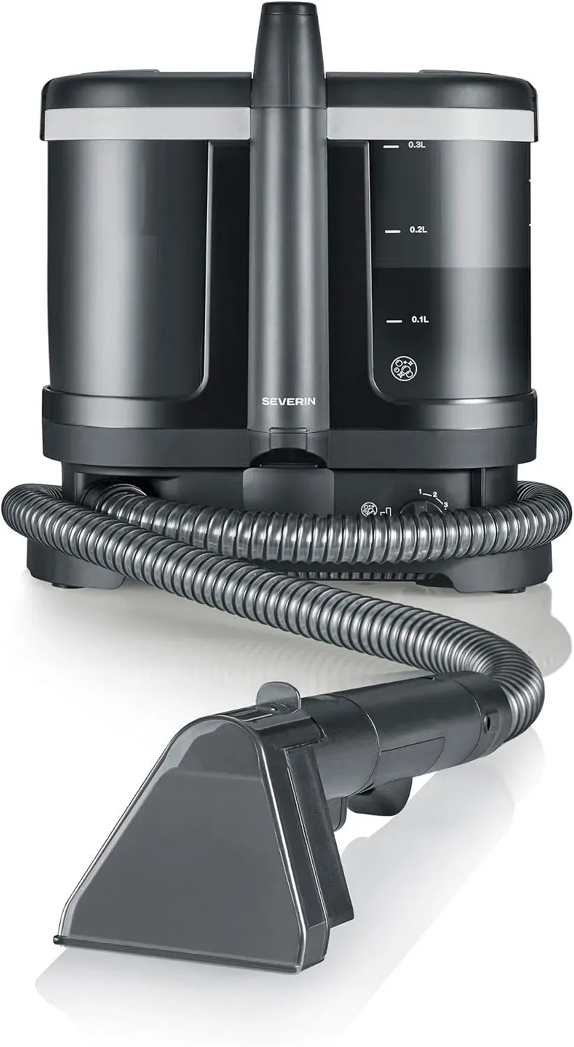 Severin SC 7188 Nettoyeur, Moteur, tapis, 1,25 L, 450 W, grand réservoir, noir, pour canapés