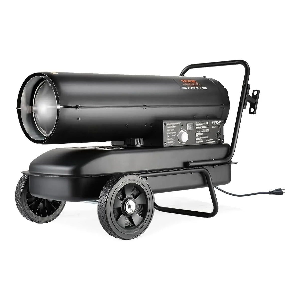 VEVOR Radiateur électrique, 38 L, portable, extérieur, thermostat, grand réservoir, noir, 100000 BTU, Contrôle du Thermostat