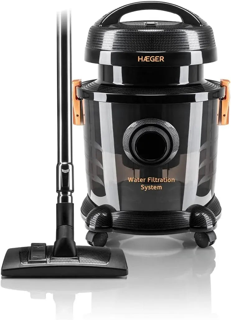 Aspirateur W 9, 9 L, 1200 W, appareil électrique d'aspiration, Aspirateur à sacs Haeger AQUACLEAN 1200 1200 L