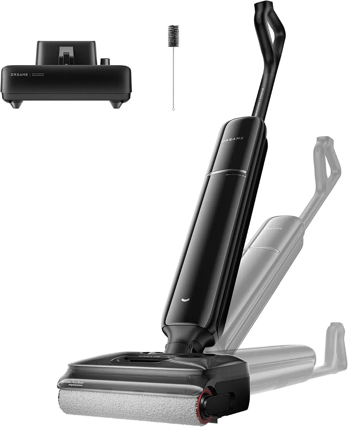 Aspirateur, DREAME T12, autonomie de 60 min, séchage à l'air chaud à 95 °C, aspiration 25000Pa, autolavage du rouleau à 95 °C, 9,85 cm