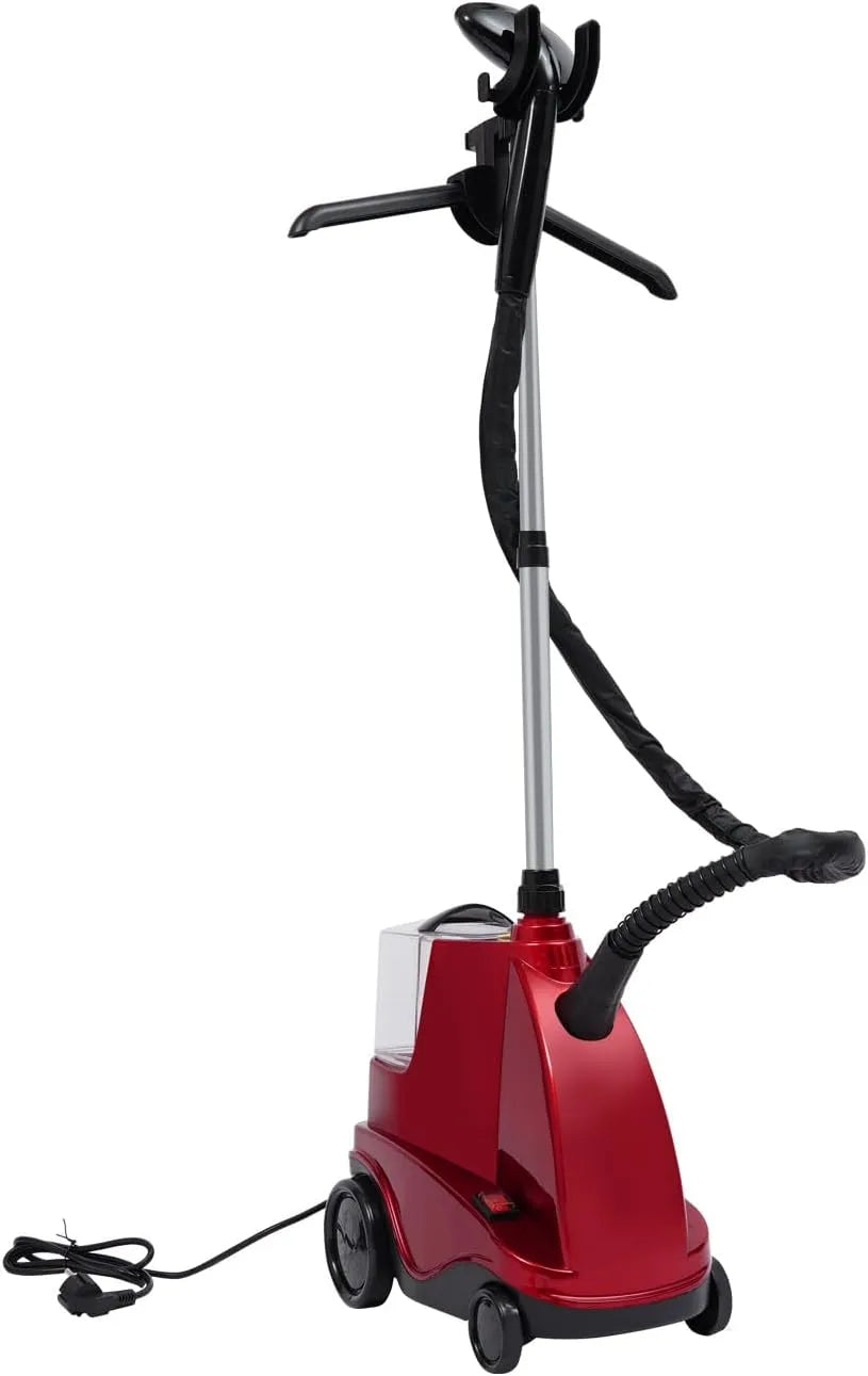 hauteur réglable, pour Défroisseur vapeur professionnel et vertical, défroisseur mobile, 2500 W, avec grand réservoir d'eau de 3 l, 3 niveaux de